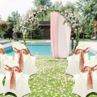 Καλύμματα Καρεκλών VEVOR Spandex (30τμχ, Λευκό)  YTXYB30PCSDKN2AUVV0