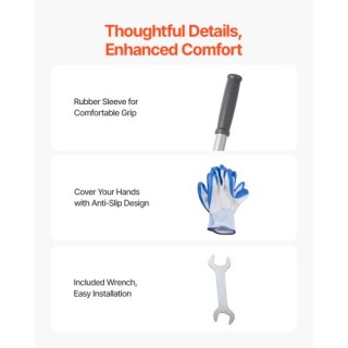 VEVOR Ράβδος Εξισορρόπησης Γκαζόν με Ρυθμιζόμενη Λαβή 83.9in CPPZPE... VEVOR Ράβδος Εξισορρόπησης Γκαζόν με Ρυθμιζόμενη Λαβή 83.9in CPPZPE...