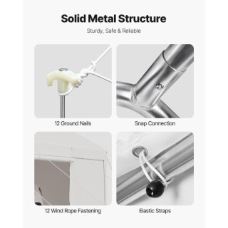 VEVOR Στέγαστρο Αυτοκινήτου 12x20FT με Πλευρικά Τοιχώματα Γκρι FBSJ... VEVOR Στέγαστρο Αυτοκινήτου 12x20FT με Πλευρικά Τοιχώματα Γκρι FBSJ...