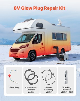 VEVOR Κιτ Επισκευής Γλομίσματος με Διαστάσεις 12 x 12 x 250 mm DHSP...