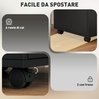 HOMCOM Ξύλινη Γραφειακή Μονάδα με Ανοιχτό Ράφι, Συρτάρι με Κλειδαρι... HOMCOM Ξύλινη Γραφειακή Μονάδα με Ανοιχτό Ράφι, Συρτάρι με Κλειδαρι...