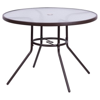 Galileo Στρογγυλό τραπέζι εξωτερικού χώρου 100 εκ από ανθρακούχο χά...