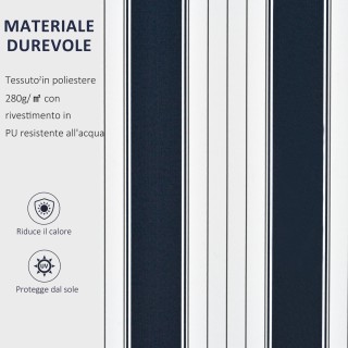 Ρύθμιση τέντας εξωτερικού χώρου Outsunny με μανιβέλα, αλουμίνιο και... Ρύθμιση τέντας εξωτερικού χώρου Outsunny με μανιβέλα, αλουμίνιο και...