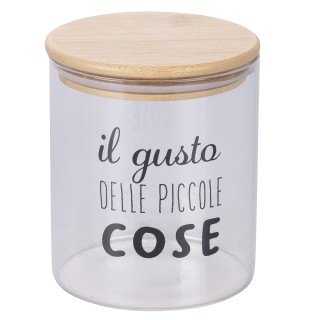 Galileo Γυάλινο δοχείο από βοριοπυριτικό γυαλί 750 ml με καπάκι από...