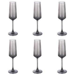 Galileo Σετ 6 φλιτζάνια 250 ml σε γυαλί Rubino Sibilla καπνιστό 591...