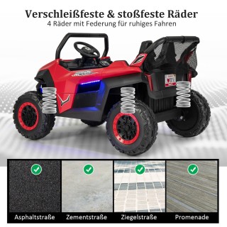 Costway  Παιδικό Ηλεκτρικό Τζιπ Διθέσιο με Τηλεχειριστήριο και Φώτα...