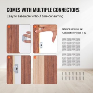 VEVOR Ξύλινα Ακουστικά Πάνελ 8 Τεμ 96x6 εκ Μαύρη Καρυδιά WPCBTQBH... VEVOR Ξύλινα Ακουστικά Πάνελ 8 Τεμ 96x6 εκ Μαύρη Καρυδιά WPCBTQBH...