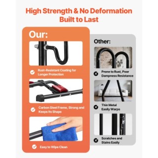 VEVOR Βάση Αποθήκευσης Ποδηλάτων για Ποδήλατα 16 έως 27.5 ιντσών JY...