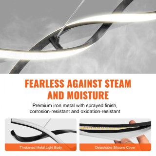 Ρυθμιζόμενο LED Φωτιστικό Κρεμαστό με Τηλεχειριστήριο VEVOR XXDTD... Ρυθμιζόμενο LED Φωτιστικό Κρεμαστό με Τηλεχειριστήριο VEVOR XXDTD...