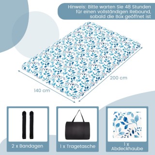 Costway Στρώμα Ιαπωνικό Φουτόν με Πλένεται Κάλυμμα & Θήκη Μεταφοράς...