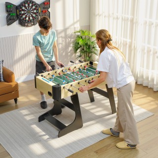 SPORTNOW Πτυσσόμενο Ποδοσφαιράκι με Αντιολισθητικές Λαβές, 2 Μπάλες...