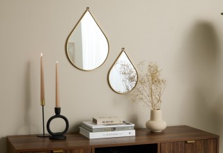 Καθρέφτες Drop Anna  - Σετ 2 τεμαχίων Χρυσό 8719743326514 Lifa-Living