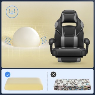 SONGMICS Εργονομική Καρέκλα Gaming & Γραφείου με Υποπόδιο, Μαύρο & ... SONGMICS Εργονομική Καρέκλα Gaming & Γραφείου με Υποπόδιο, Μαύρο & ...