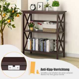 Costway Βιομηχανικό Κονσόλα Τραπέζι με 3 Επίπεδα Ανοιχτών Ραφιών κ... Costway Βιομηχανικό Κονσόλα Τραπέζι με 3 Επίπεδα Ανοιχτών Ραφιών κ...