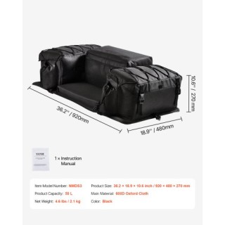 VEVOR 50L Σάκος Αποθήκευσης ATV με Μαξιλάρι ATVZBBRZDLBMNUTFBV0 VEVOR 50L Σάκος Αποθήκευσης ATV με Μαξιλάρι ATVZBBRZDLBMNUTFBV0