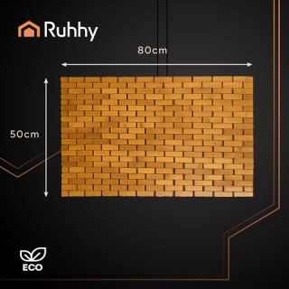 Ruhhy Αδιάβροχο Μπαμπου Χαλάκι Μπάνιου 80x50 εκ για Ντους 26048 Ruhhy Αδιάβροχο Μπαμπου Χαλάκι Μπάνιου 80x50 εκ για Ντους 26048