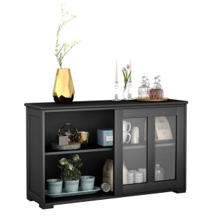 Costway Πολυλειτουργικό Ντουλάπι Κουζίνας με Ρυθμιζόμενα Ράφια και... Costway Πολυλειτουργικό Ντουλάπι Κουζίνας με Ρυθμιζόμενα Ράφια και...