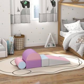 HOMCOM  Σετ Μαλακών Κατασκευών για Παιδιά 1-3 Ετών με 5 Χρωματιστά ...