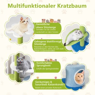 Costway Πολυλειτουργικό Ονυχοδρόμιο Γάτας σε Σχήμα Λουλουδιού με Π... Costway Πολυλειτουργικό Ονυχοδρόμιο Γάτας σε Σχήμα Λουλουδιού με Π...