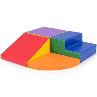 Costway Σετ 4 Πολύχρωμα Αφρώδη Τουβλάκια για Σκαρφάλωμα & Παιχνίδι ...
