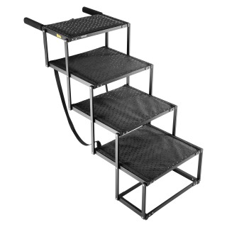 VEVOR Σκάλα Αυτοκινήτου για Σκύλους 4 Σκαλοπατιών Πτυσσόμενη Αντιολ...