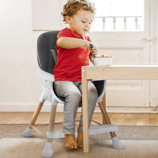 BAKAJI Καρεκλάκι Φαγητού Μωρού Ρυθμιζόμενου Ύψους Παιχνιδιού Καθιστ...
