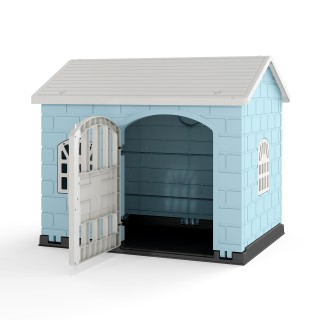 Costway Πλαστική Σκυλόσπιτα με Αδιάβροχη Πόρτα και Παράθυρα για Μικ... Costway Πλαστική Σκυλόσπιτα με Αδιάβροχη Πόρτα και Παράθυρα για Μικ...