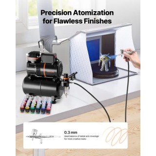 VEVOR Σετ Αερογράφου με Αεροσυμπιεστή 1/6 HP και Δεξαμενή JCBTZ2G1O... VEVOR Σετ Αερογράφου με Αεροσυμπιεστή 1/6 HP και Δεξαμενή JCBTZ2G1O...