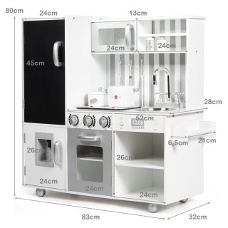 Costway Στυλάτο Παιδικό Σετ Κουζίνας με Ρεαλιστικά Αξεσουάρ και Ήχ... Costway Στυλάτο Παιδικό Σετ Κουζίνας με Ρεαλιστικά Αξεσουάρ και Ήχ...