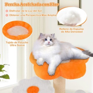 Costway Χαριτωμένο Γατόδεντρο Εσωτερικού Χώρου με Λούτρινη Επιφάνει...