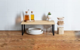 Μεταλλικό Ράφι Αποθήκευσης Μπαμπού & Μαύρο 50 x 30 cm 190113 5Five ... Μεταλλικό Ράφι Αποθήκευσης Μπαμπού & Μαύρο 50 x 30 cm 190113 5Five ...