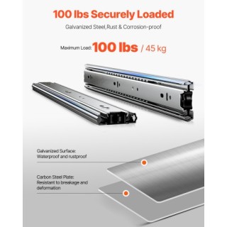 VEVOR Συρόμενοι Οδηγοί Ντουλαπιού Πλευρικής Τοποθέτησης 18 ιντσών 1... VEVOR Συρόμενοι Οδηγοί Ντουλαπιού Πλευρικής Τοποθέτησης 18 ιντσών 1...