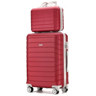 PROVITERA Σετ 4 Σκληρές Βαλίτσες Μπορντό Τρόλεϊ Αποσκευές με Νεσεσ... PROVITERA Σετ 4 Σκληρές Βαλίτσες Μπορντό Τρόλεϊ Αποσκευές με Νεσεσ...