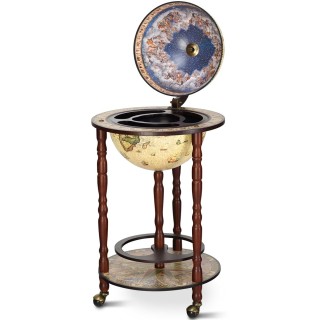 Costway Κομψό Μπαρ Υδρόγειος Σφαίρα με Ρόδες για Φιάλες και Ποτήρι... Costway Κομψό Μπαρ Υδρόγειος Σφαίρα με Ρόδες για Φιάλες και Ποτήρι...