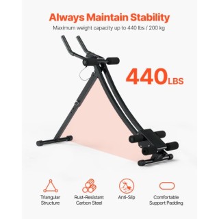 VEVOR Εξοπλισμός Γυμναστικής για Κοιλιακούς στο Σπίτι: Ρυθμιζόμενος...