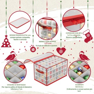 BAKAJI Κουτί Οργάνωσης Χριστουγεννιάτικων Στολισμών Χωρητικότητα 11... BAKAJI Κουτί Οργάνωσης Χριστουγεννιάτικων Στολισμών Χωρητικότητα 11...