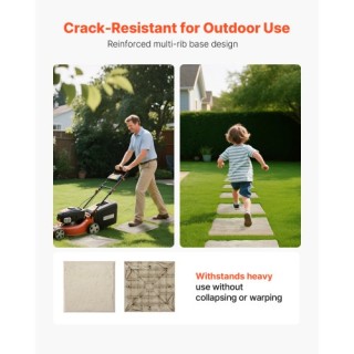 VEVOR Διακοσμητικές Πλάκες Βήματος 4 Τεμαχίων για Κατασκευή Δρόμου ...