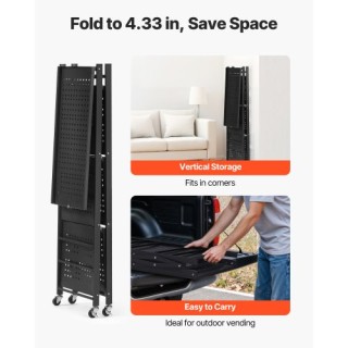 VEVOR Πτυσσόμενο Ράφι Αποθήκευσης 4 Επιπέδων με Ρόδες YDKZDHJHS4C1G... VEVOR Πτυσσόμενο Ράφι Αποθήκευσης 4 Επιπέδων με Ρόδες YDKZDHJHS4C1G...