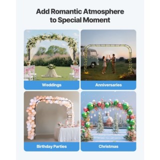 VEVOR Μεταλλική Κηπουρική Αψίδα για Αναρριχώμενα Φυτά 94.5 x 126 x ... VEVOR Μεταλλική Κηπουρική Αψίδα για Αναρριχώμενα Φυτά 94.5 x 126 x ...