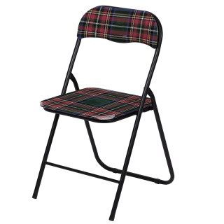 Galileo Πτυσσόμενη καρέκλα εξοικονόμησης χώρου με ταρτάν διακόσμηση...