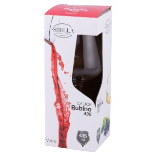 Galileo Κλασικός Σχεδιασμός Ποτηριού Κρασιού 435 ml από Γυαλί Rubin...