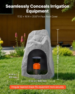 VEVOR Τεχνητός Βράχος Κάλυμμα, 17.32x16.14x20.87 in, Γκρι KXYSZBGZZ...