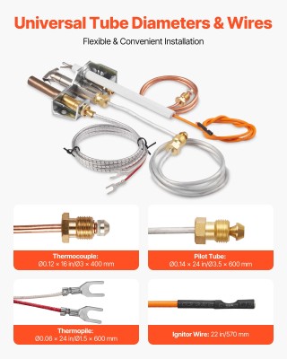 VEVOR Σύστημα Ανάφλεξης Φυσικού Αερίου για Τζάκι, Συμβατό με Μοντέλ... VEVOR Σύστημα Ανάφλεξης Φυσικού Αερίου για Τζάκι, Συμβατό με Μοντέλ...