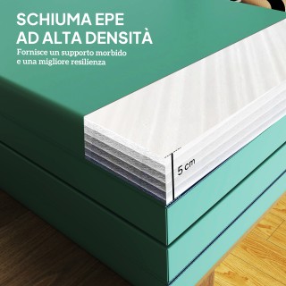 SPORTNOW Πτυσσόμενο και Επενδεδυμένο Χαλί Γυμναστικής με 2 Λαβές, α... SPORTNOW Πτυσσόμενο και Επενδεδυμένο Χαλί Γυμναστικής με 2 Λαβές, α...