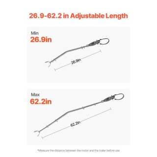 VEVOR Ρυθμιζόμενος Προστατευτικός Διασώστης Πρύμνης 26.9-62.2 in με...