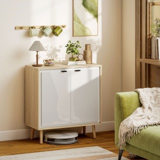 HOMCOM Μοντέρνα Κρεντέντζα με 2 Πόρτες και Ρυθμιζόμενο Ράφι, 72x35x...