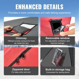 VEVOR Φορητή Σκηνή Ψαρέματος Πάγου για 3-4 Άτομα BDBHS707080IORFPQV0 VEVOR Φορητή Σκηνή Ψαρέματος Πάγου για 3-4 Άτομα BDBHS707080IORFPQV0