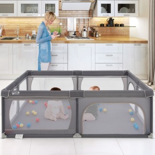 Costway Ασφαλές Παιδικό Πάρκο με Μπάλες και Δίπορτο Δίκτυο Αναπνοής... Costway Ασφαλές Παιδικό Πάρκο με Μπάλες και Δίπορτο Δίκτυο Αναπνοής...