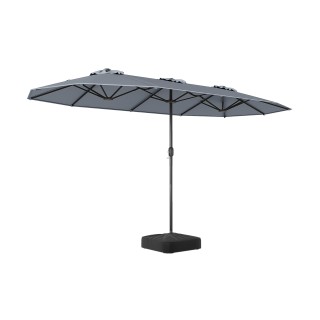 Costway Διπλή Ομπρέλα Ηλίου με Βάση, UPF 50+, Ανθρακί, 243 x 212 x ... Costway Διπλή Ομπρέλα Ηλίου με Βάση, UPF 50+, Ανθρακί, 243 x 212 x ...