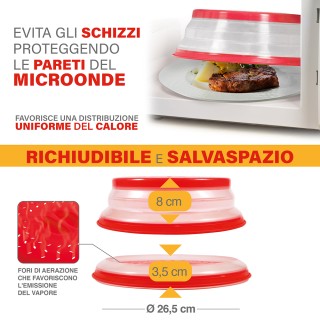 Galileo Πτυσσόμενο Καπάκι Μικροκυμάτων με Αεραγωγούς - 26,5 εκ. 219...